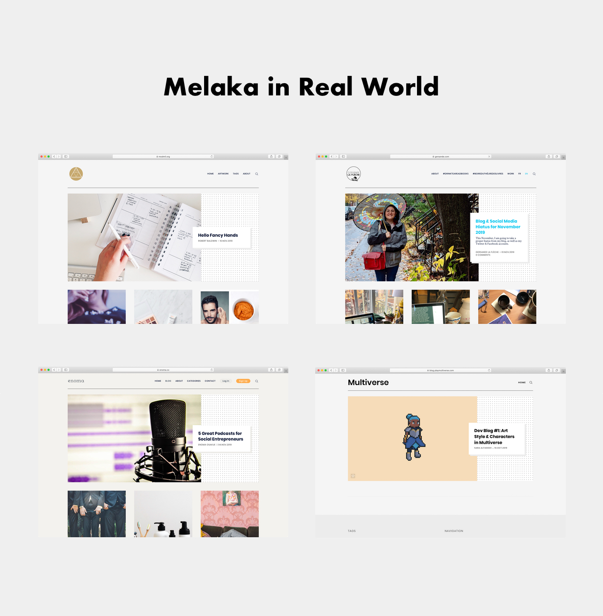 Melaka - 博客和雜志Ghost 3.0主題