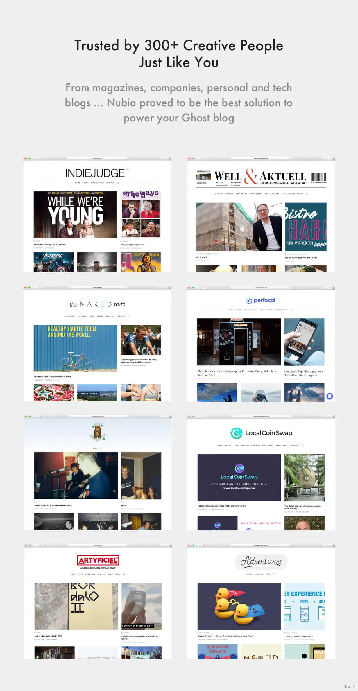Nubia - 博客和雜志Ghost 3.0主題