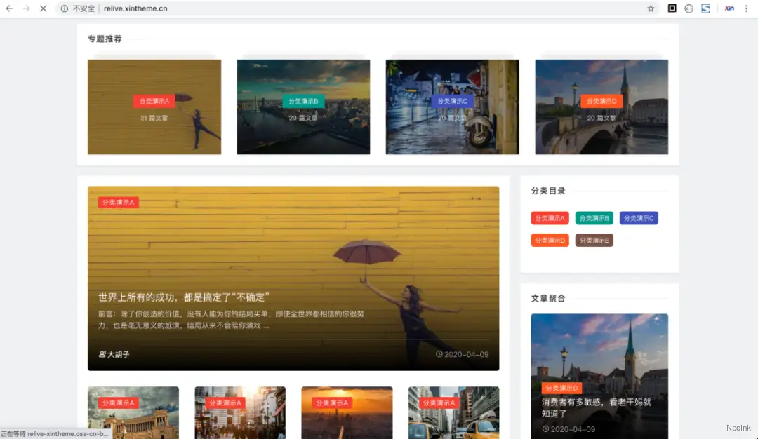Relive Pro - 数十种布局样式,真正模块化的WordPress主题