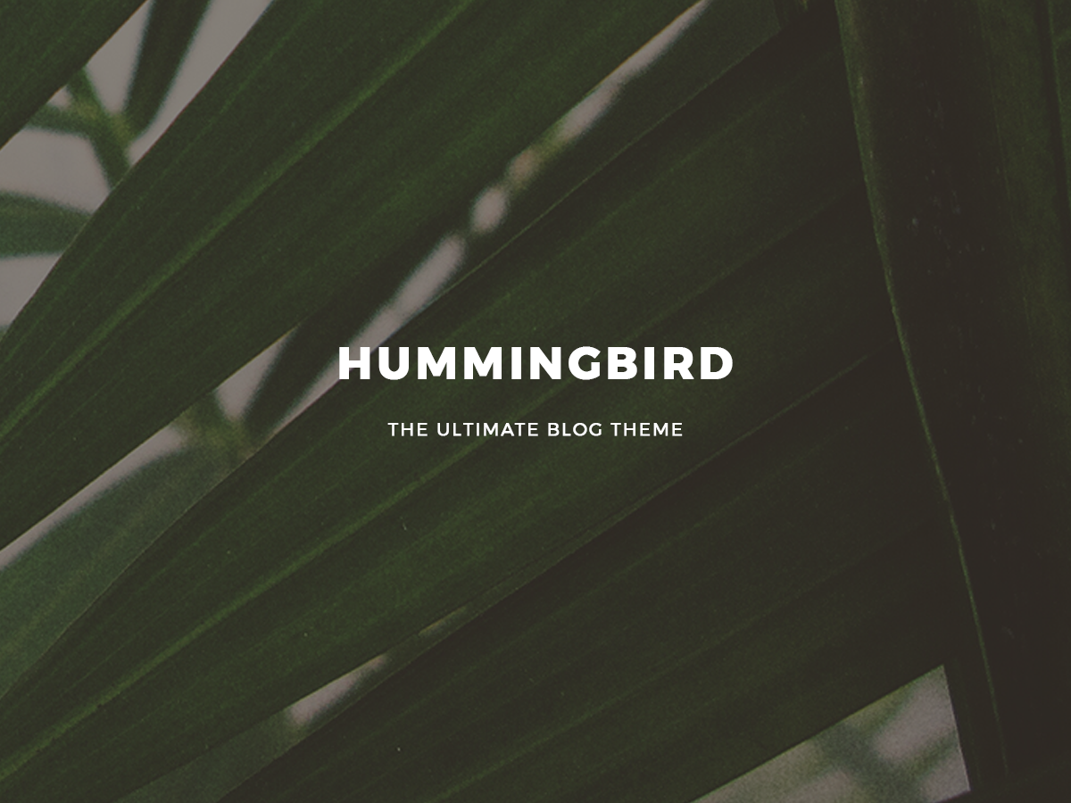 Hummingbird – 終極wordpress博客主題