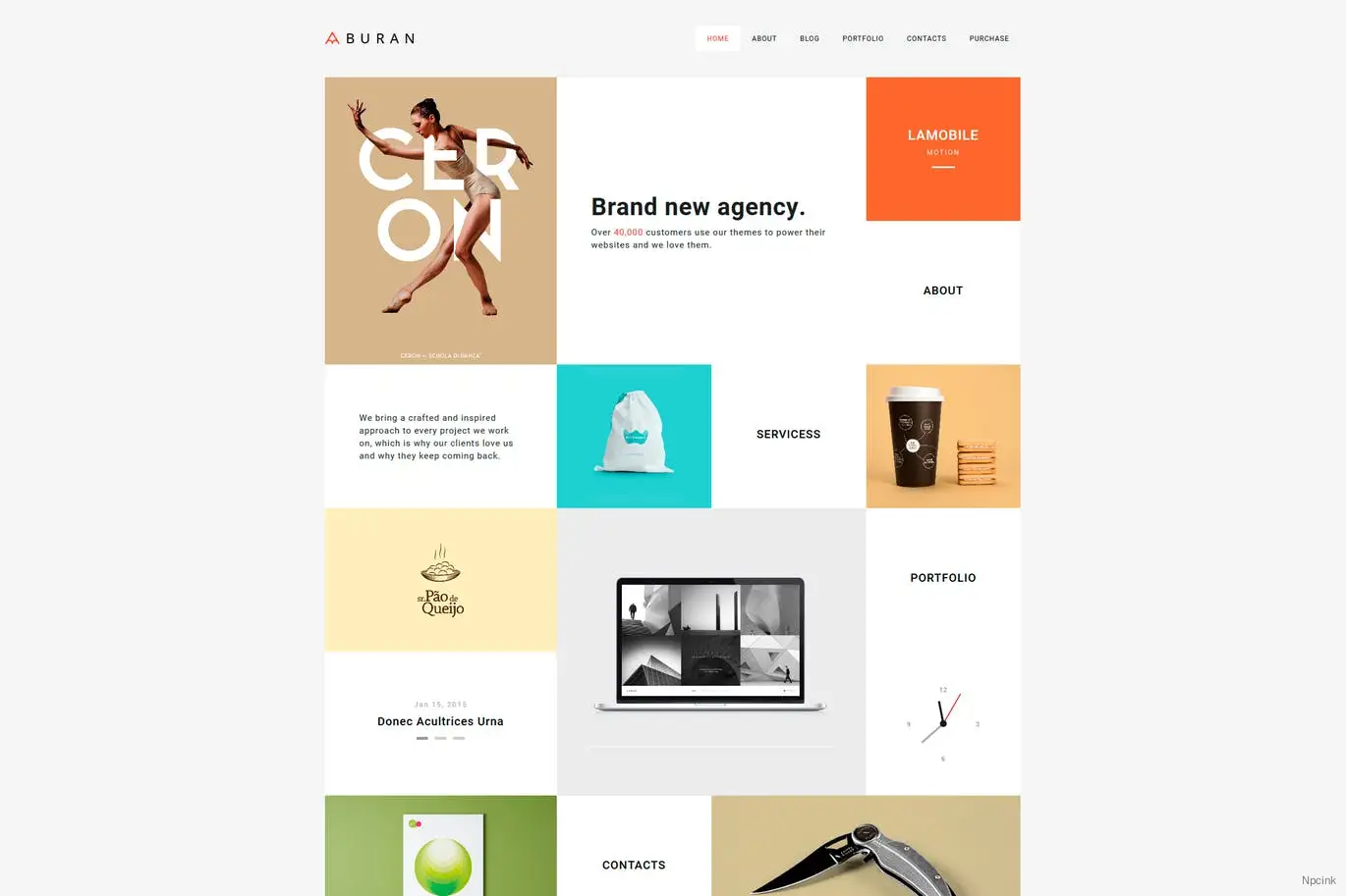 BURAN - 智能組合和業務WordPress主題