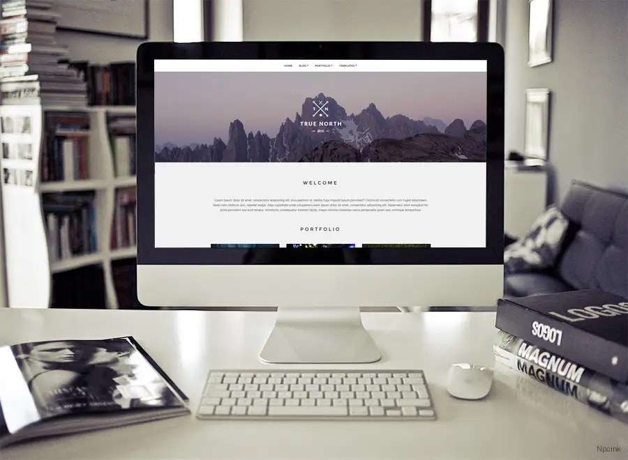 True North - 簡潔的創意wordpress博客主題