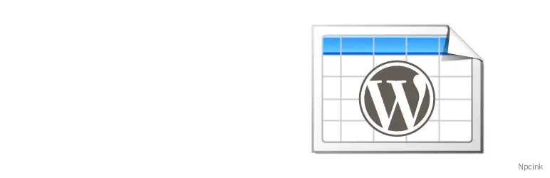 TablePress - wordpress表格插件