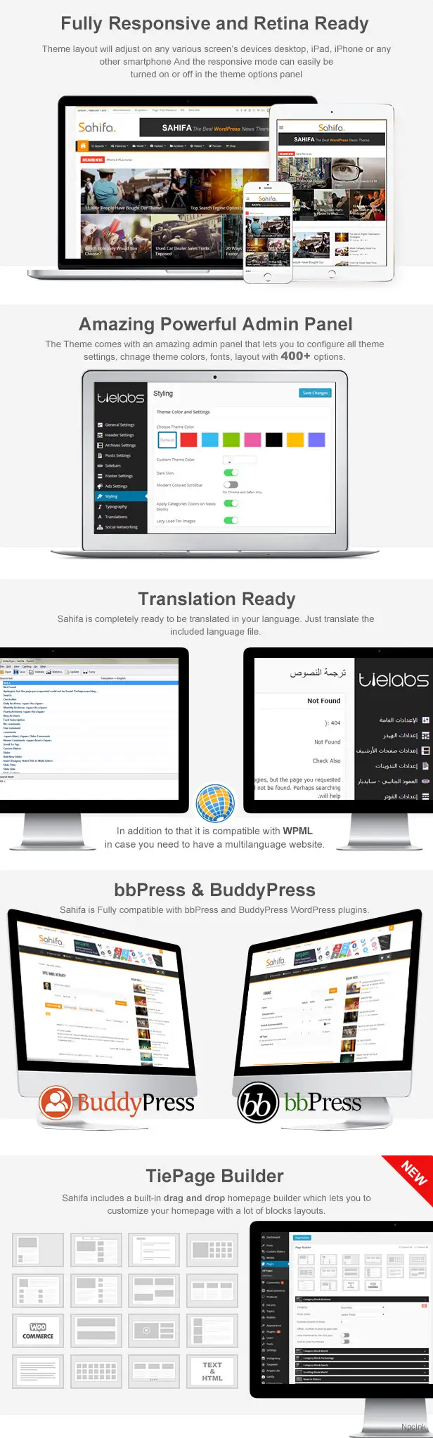 Sahifa - 響應式WordPress新聞/雜志/博客主題
