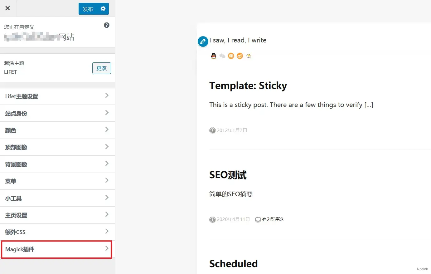 Magick - WordPress Magick Plugin