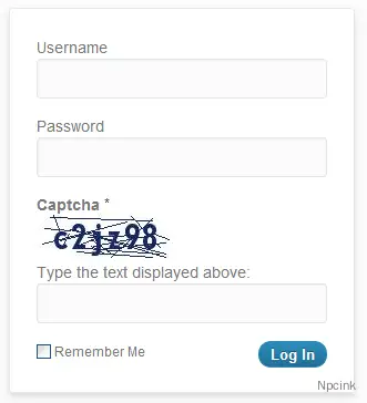 Captcha Code - wordpress验证码插件
