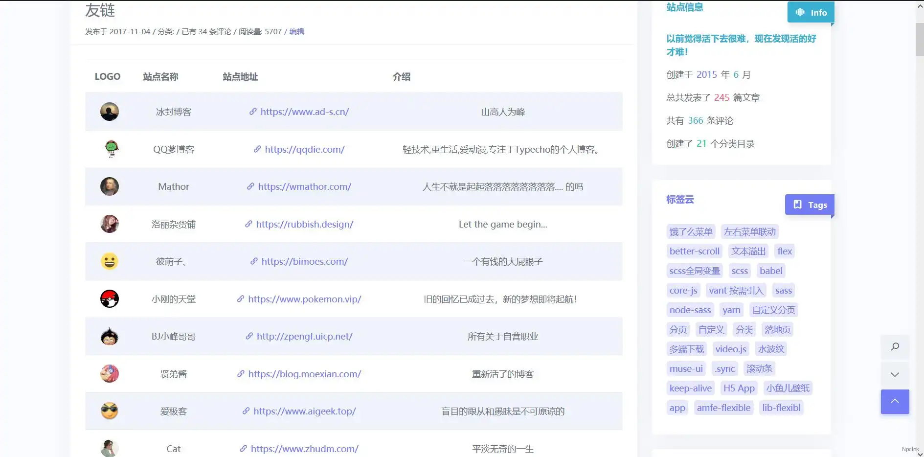 Reach - 響應式Typecho博客主題