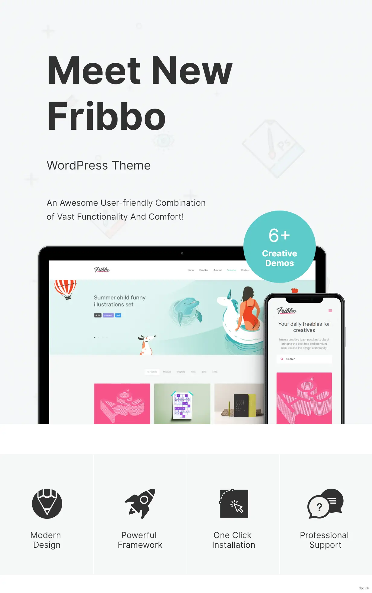 Fribbo - 免費(fèi)贈(zèng)品博客WordPress主題