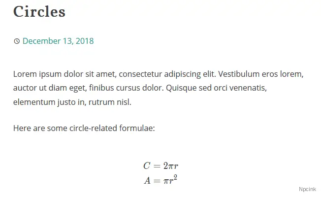 KaTeX - WordPress的KaTeX公式插件