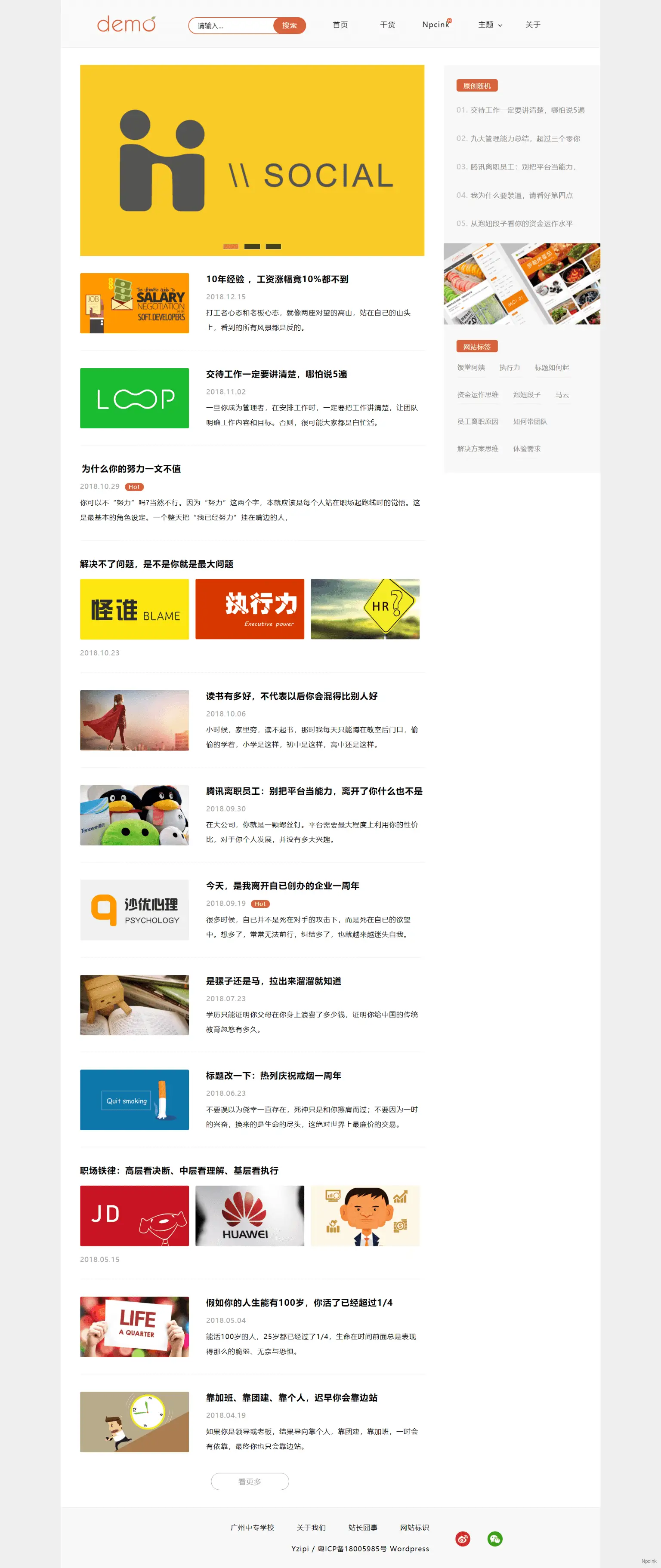 D2.01 - 柚子皮WordPress文章/SEO主题模板【停售】