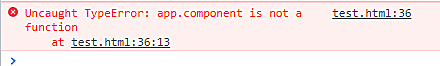 VUE控制臺(tái)報(bào)錯(cuò):Uncaught TypeError: app.component is not a function