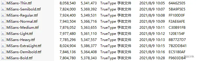 MiSans MIUI13全新系統字體免費下載