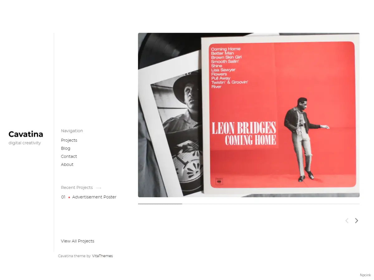 Cavatina - WordPress 個人博客主題