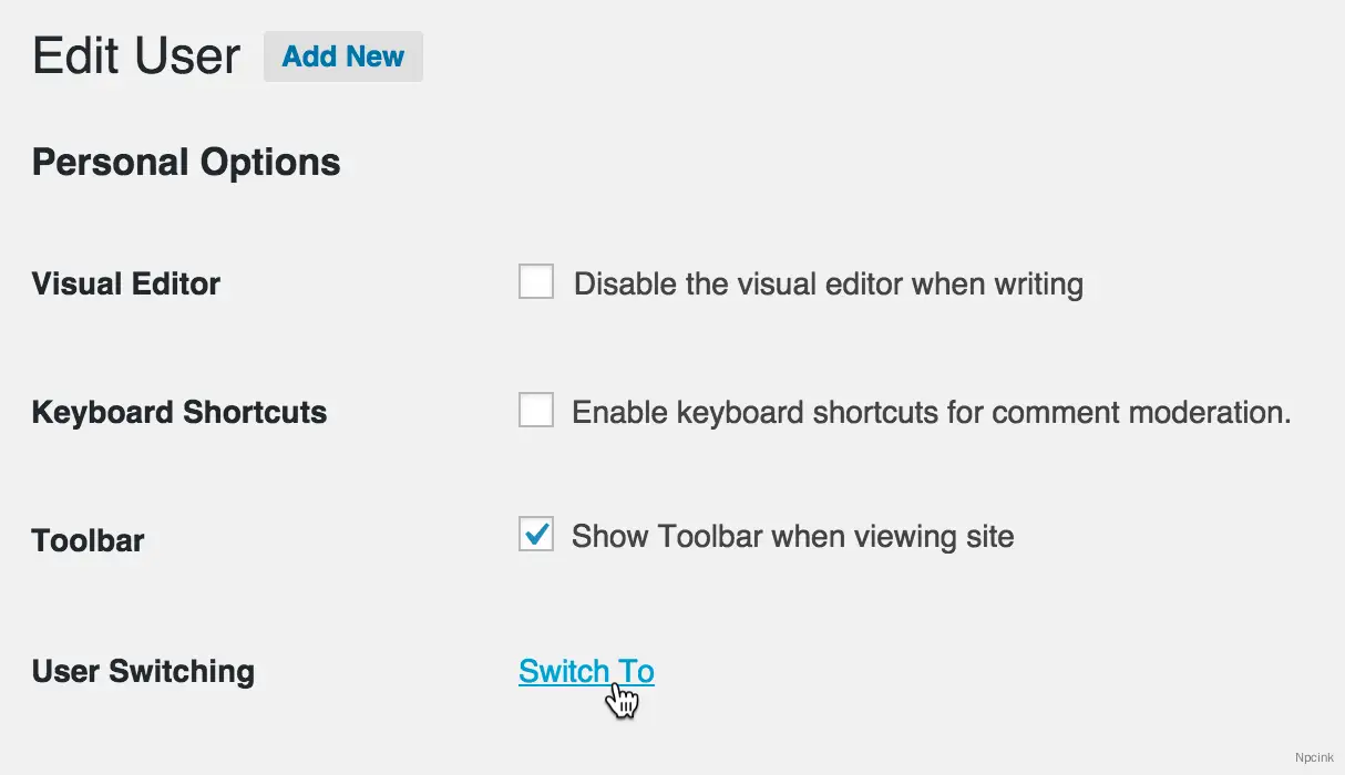 User Switching - 用戶切換 WordPress 插件