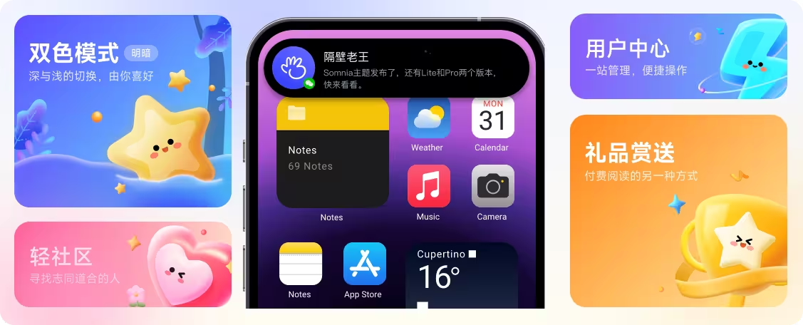 Somnia Pro 主題 - Nvpress 博客社區主題