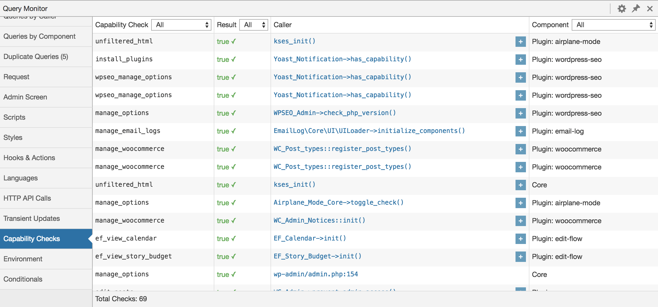 Query Monitor – WordPress 的开发人员工具面板