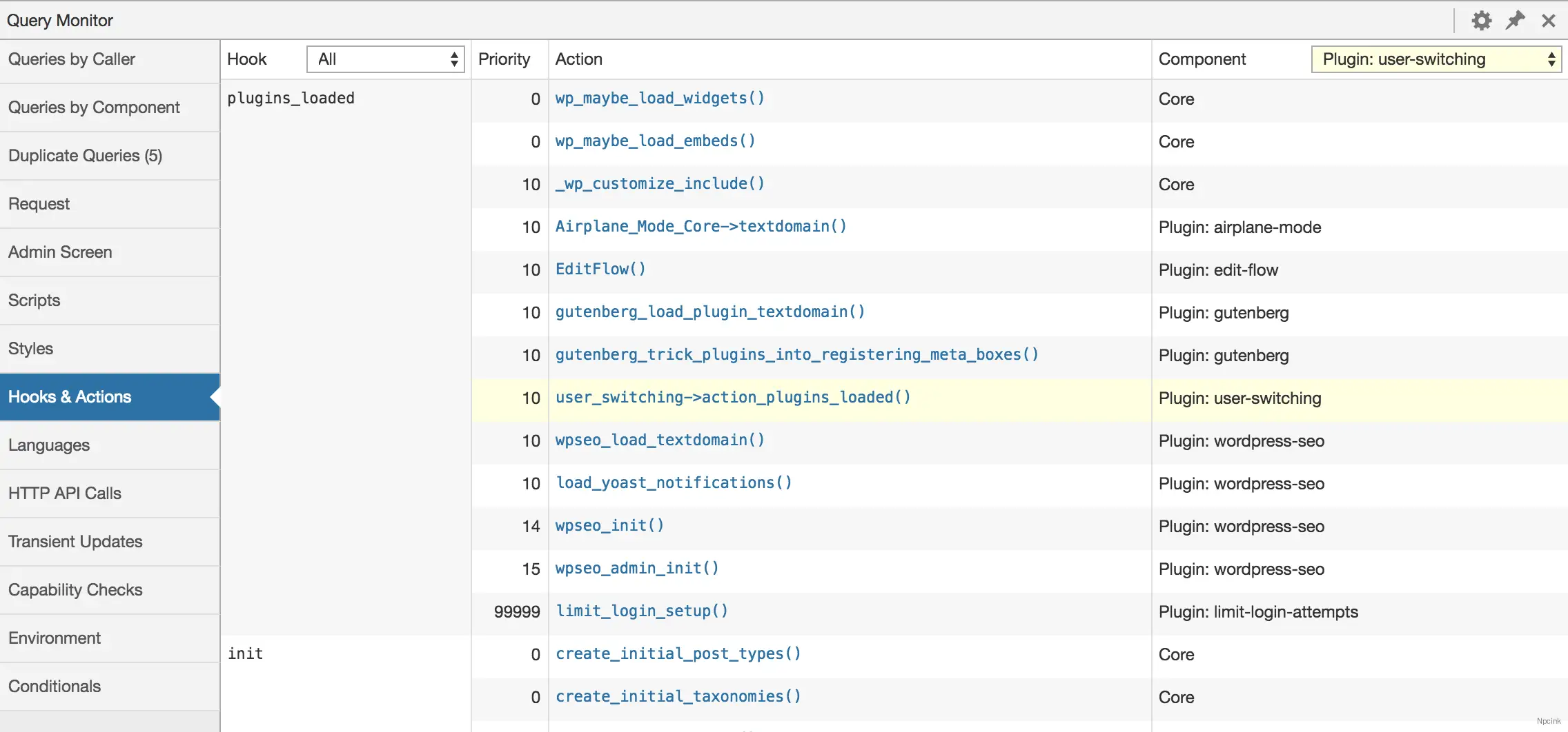 Query Monitor – WordPress 的開發人員工具面板